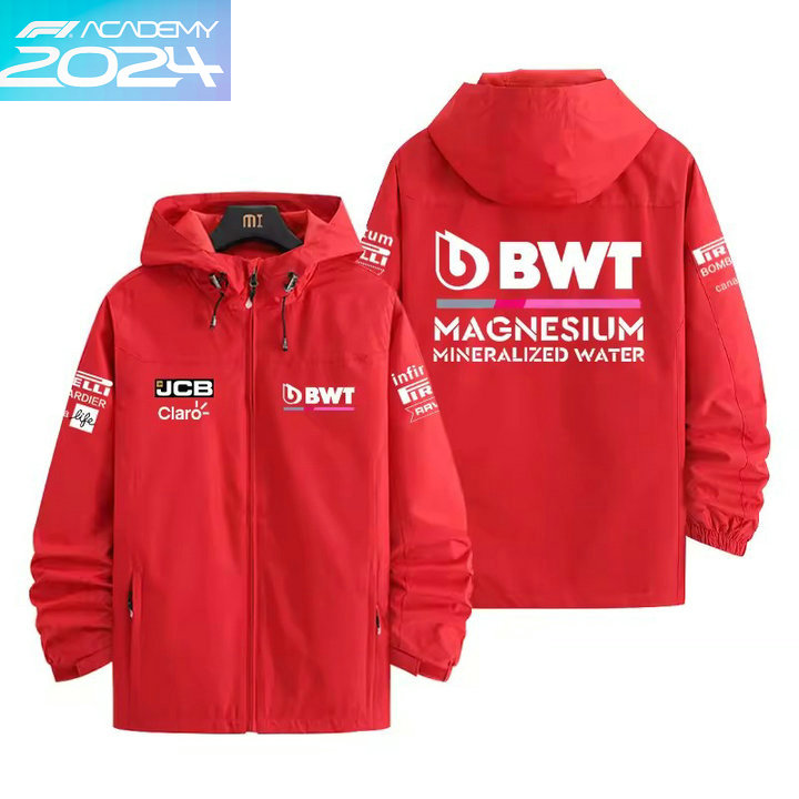 2024 Veste Imperméable BWT Racing Point F1 Team Capuche Homme